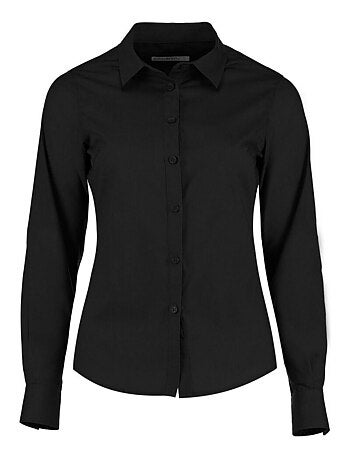 Kustom Kit Chemise à manches longues en popeline taillée, Femmes/Dames