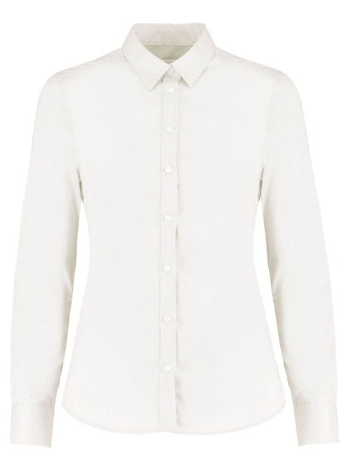 Kustom Kit Chemise à manches longues en tissu extensible Oxford pour dames et demoiselles - Kiabi