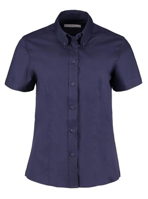 Kustom Kit Chemise d'entreprise Oxford à manches courtes pour femmes - Kiabi