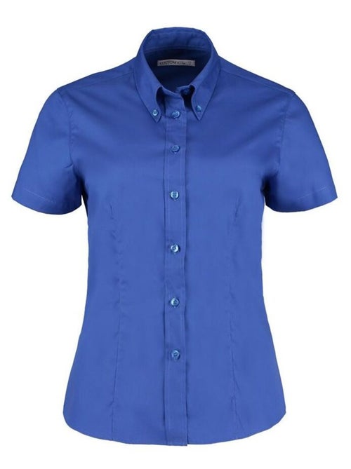 Kustom Kit Chemise d'entreprise Oxford à manches courtes pour femmes - Kiabi