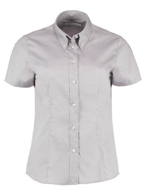 Kustom Kit Chemise d'entreprise Oxford à manches courtes pour femmes - Kiabi