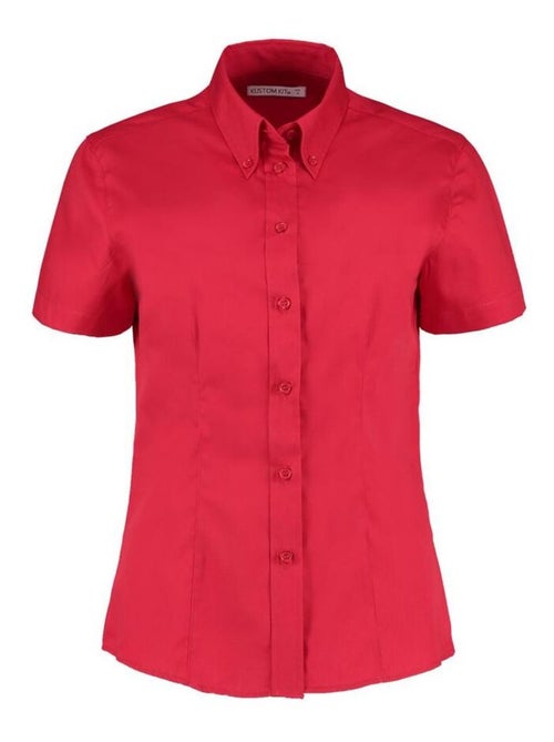 Kustom Kit Chemise d'entreprise Oxford à manches courtes pour femmes - Kiabi