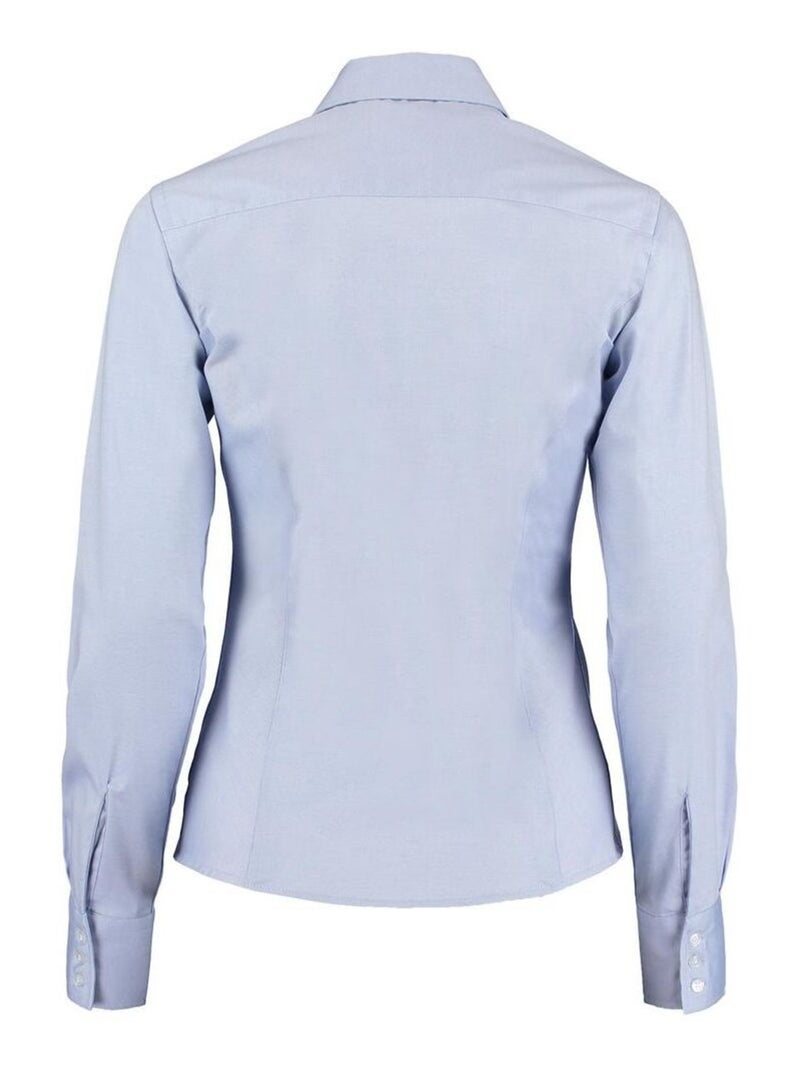 Kustom Kit Chemise Oxford à manches longues pour dames Bleu clair - Kiabi