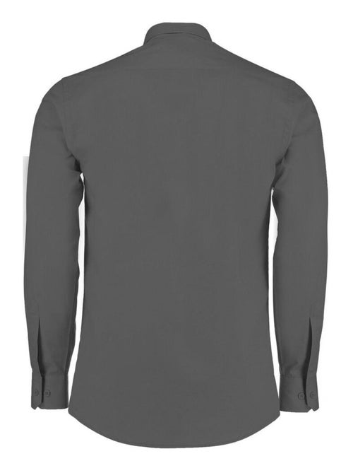 Kustom Kit Mens Poplin Tailored Long-Sleeve Formal Shirt - Kiabi