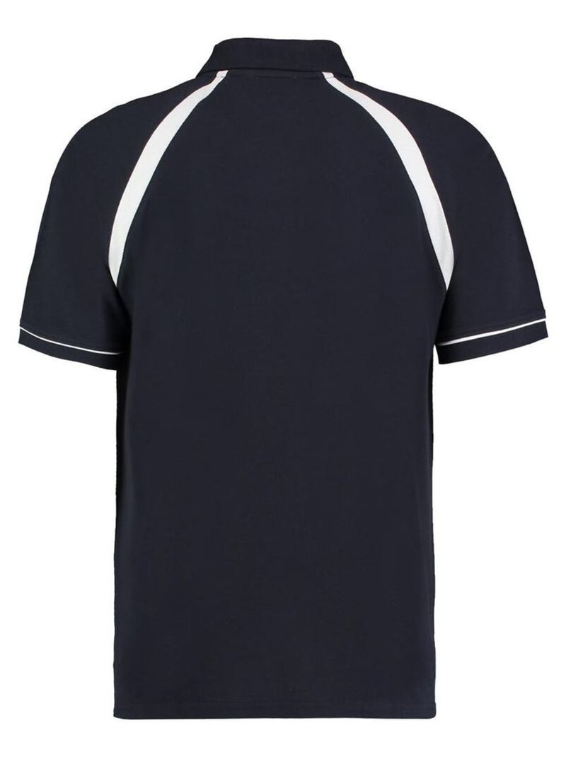 Kustom Kit Oak Hill - Polo à manches courtes Bleu Blanc - Kiabi