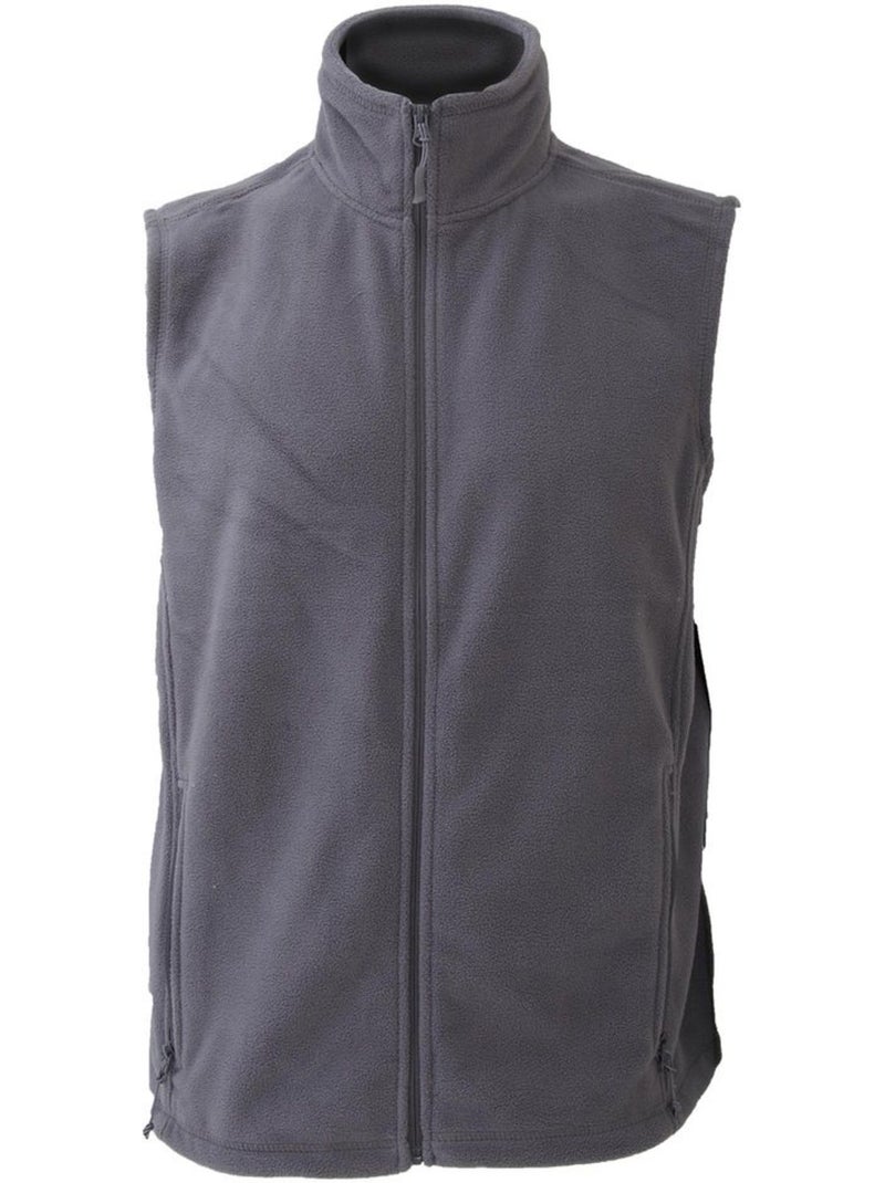 L - gilet polaire sans manches - russel Gris - Kiabi
