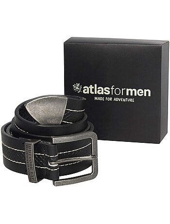 La ceinture croute de cuir avec coffret - atlas for men