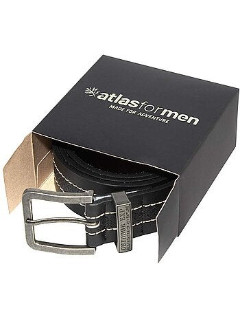 La ceinture croute de cuir avec coffret - atlas for men
