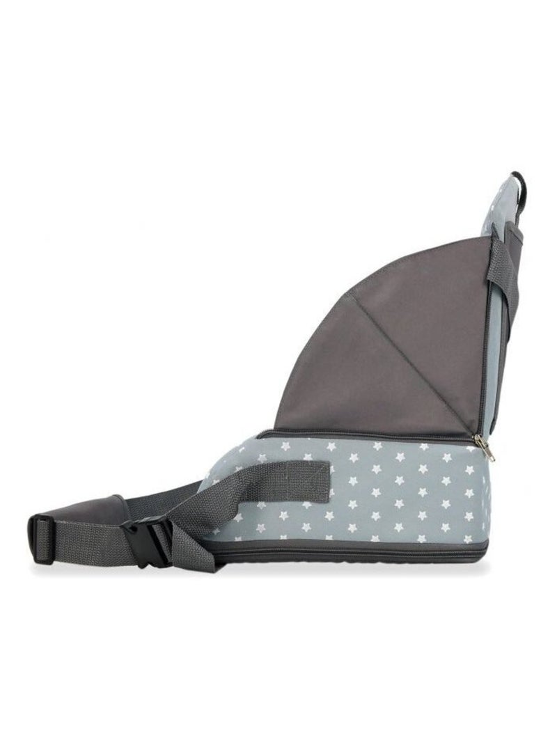 La chaise haute de voyage Gris Bleu - Kiabi