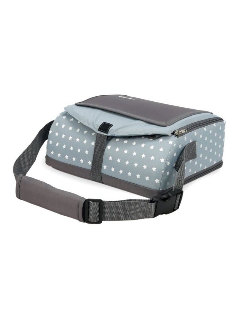 La chaise haute de voyage Gris Bleu - Kiabi