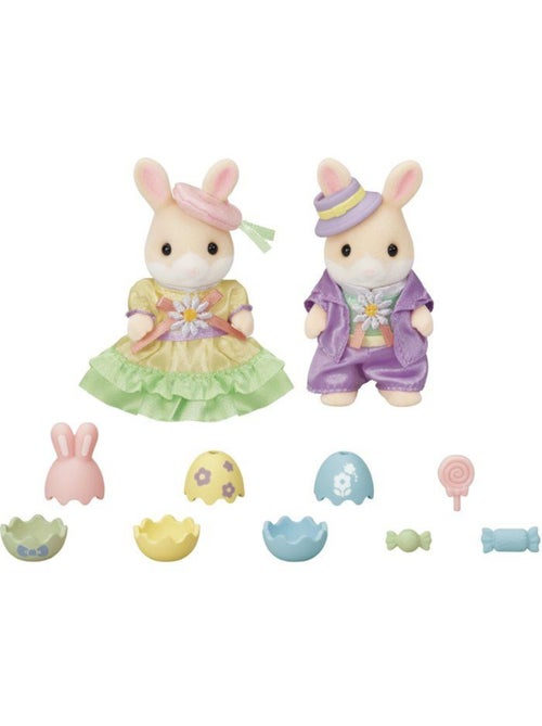 La chasse aux œufs des frères et sœurs lapin marguerite - sylvanian families - 5691 - Kiabi