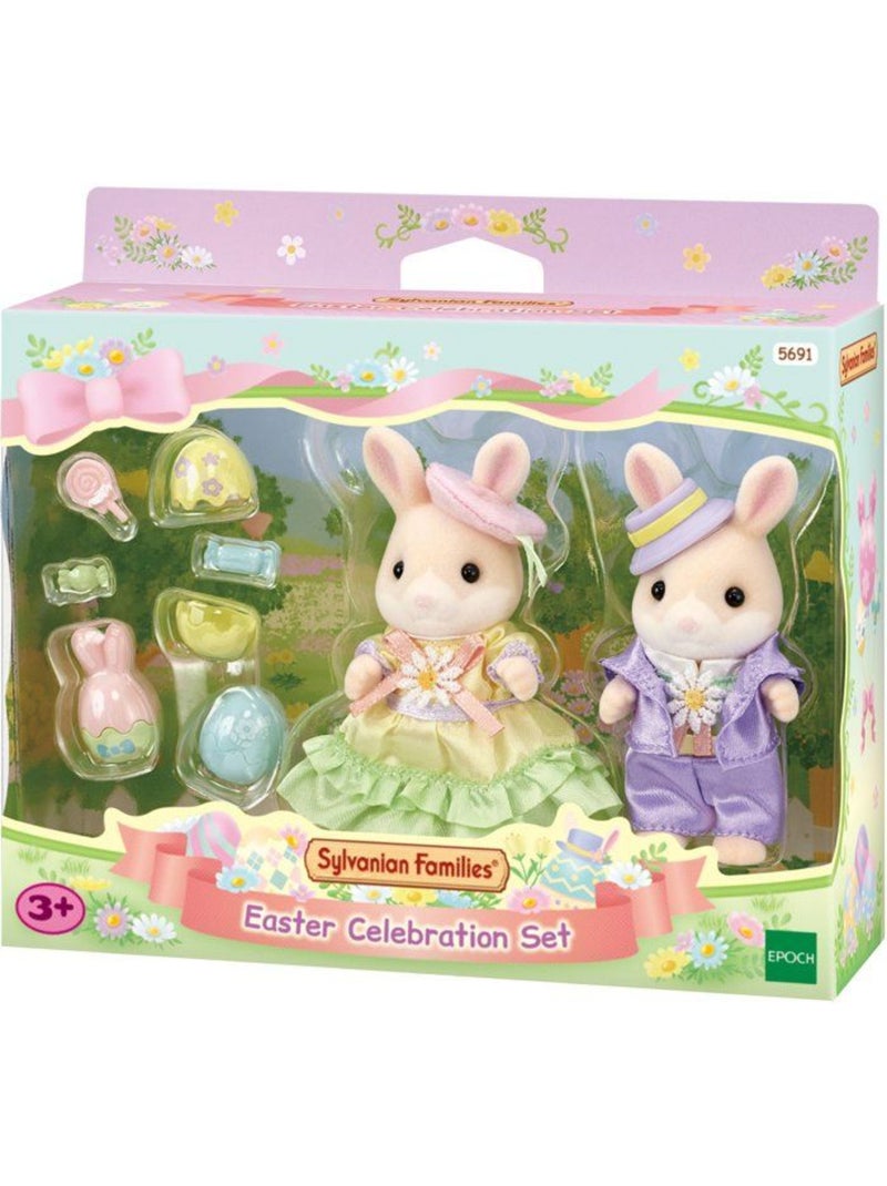 La chasse aux œufs des frères et sœurs lapin marguerite - sylvanian families - 5691 Blanc - Kiabi