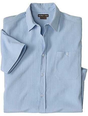 La chemise crépon manches courtes - atlas for men
