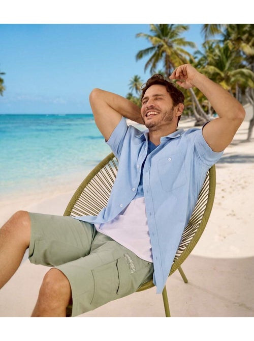 La chemise crépon manches courtes - atlas for men - Kiabi La chemise crépon manches courtes - atlas for men - Kiabi