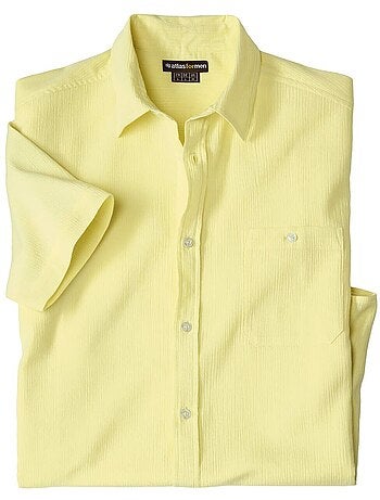 La Chemise Crépon Manches Courtes - ATLAS FOR MEN
