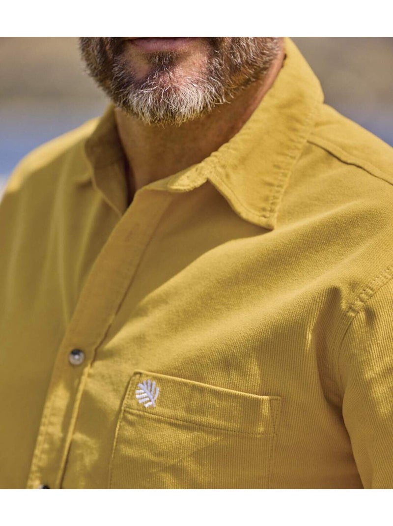 La chemise en velours  - atlas for men Jaune foncé - Kiabi