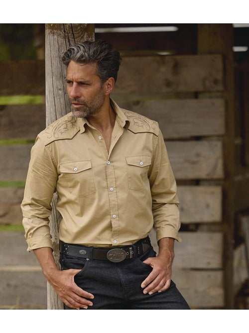 La chemise esprit western  - atlas for men - Kiabi