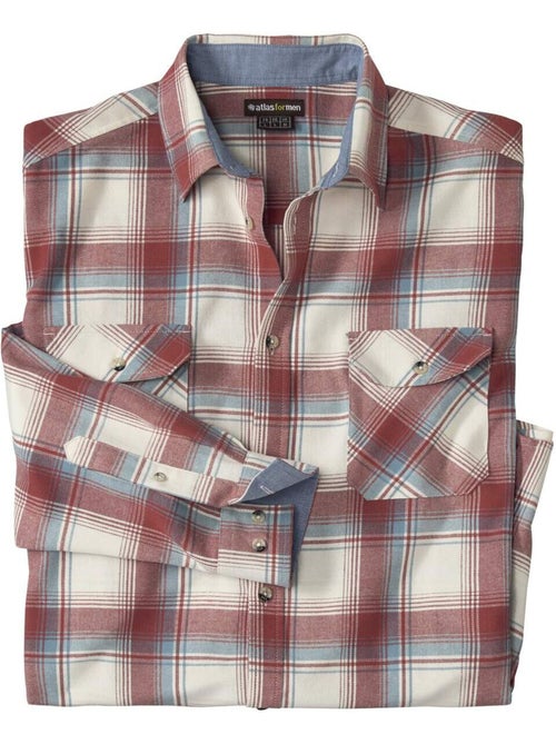 La chemise flanelle à carreaux rocheuses - atlas for men - Kiabi La chemise flanelle à carreaux rocheuses - atlas for men - Kiabi