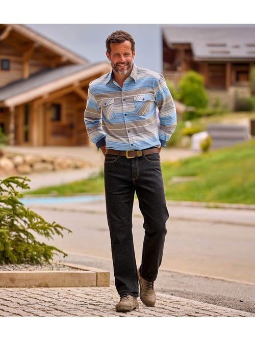 La chemise flanelle rayée - atlas for men - Kiabi La chemise flanelle rayée - atlas for men - Kiabi