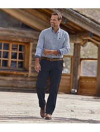 La chemise popeline à micro-motifs - atlas for men