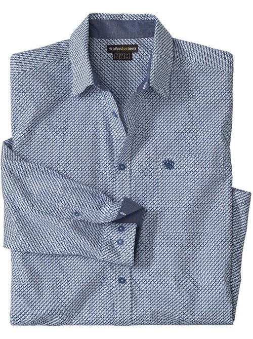 La chemise popeline à micro-motifs - atlas for men - Kiabi La chemise popeline à micro-motifs - atlas for men - Kiabi