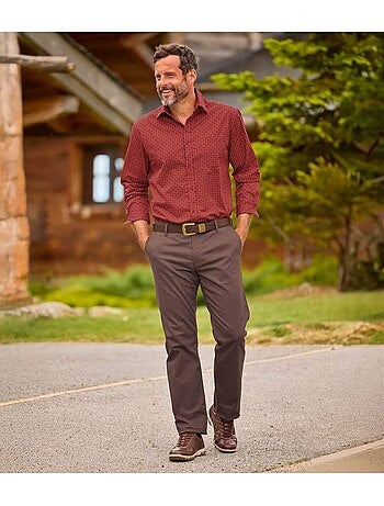 La chemise popeline à micro-motifs - atlas for men