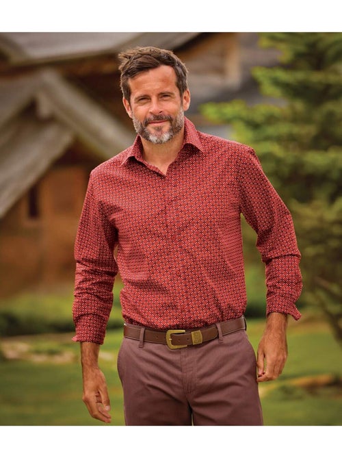 La chemise popeline à micro-motifs - atlas for men - Kiabi La chemise popeline à micro-motifs - atlas for men - Kiabi