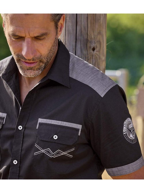 La chemise popeline fantaisie  - atlas for men - Kiabi