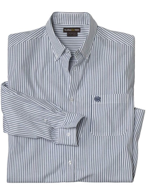 La chemise popeline rayée - atlas for men - Kiabi La chemise popeline rayée - atlas for men - Kiabi