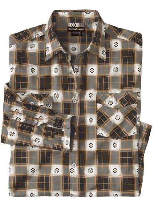 La chemise popeline western - atlas for men - Kiabi La chemise popeline western - atlas for men - Kiabi