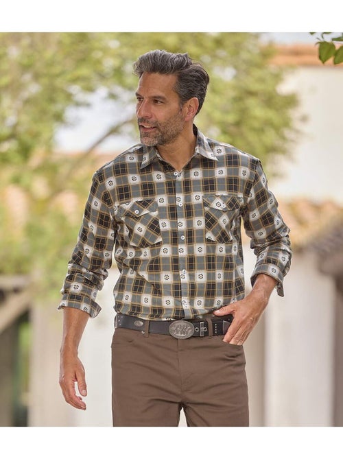 La chemise popeline western - atlas for men - Kiabi La chemise popeline western - atlas for men - Kiabi