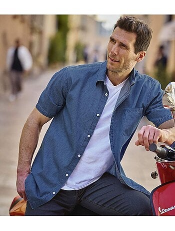 La chemisette en denim - atlas for men