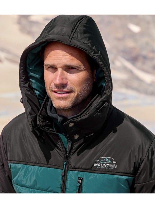 La Doudoune Bicolore avec Capuche Adventure.  - ATLAS FOR MEN - Kiabi