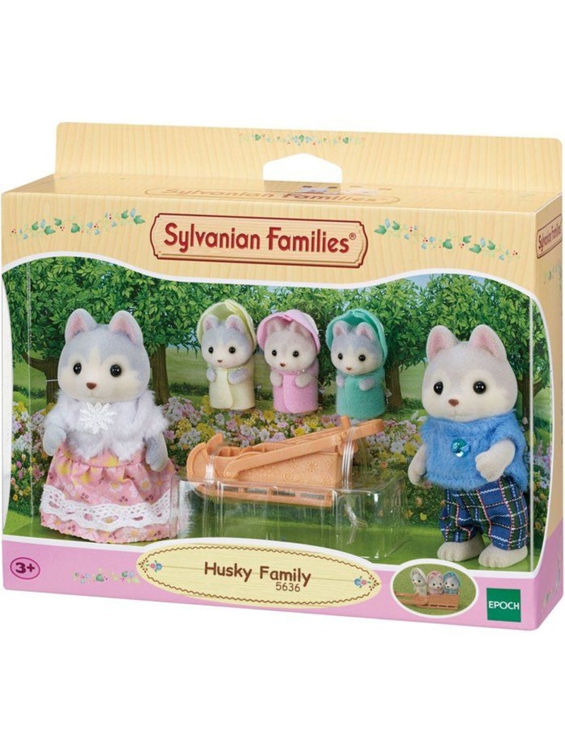 La famille Husky - Sylvanian Families - 5636 Beige - Kiabi