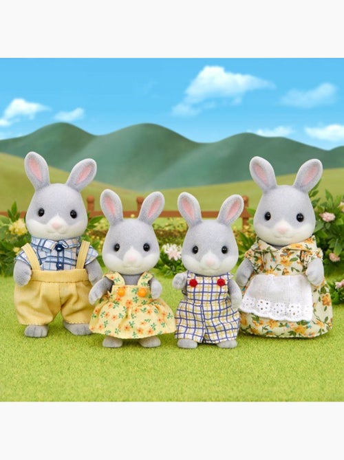 La famille lapin gris - sylvanian families - 4030 - Kiabi