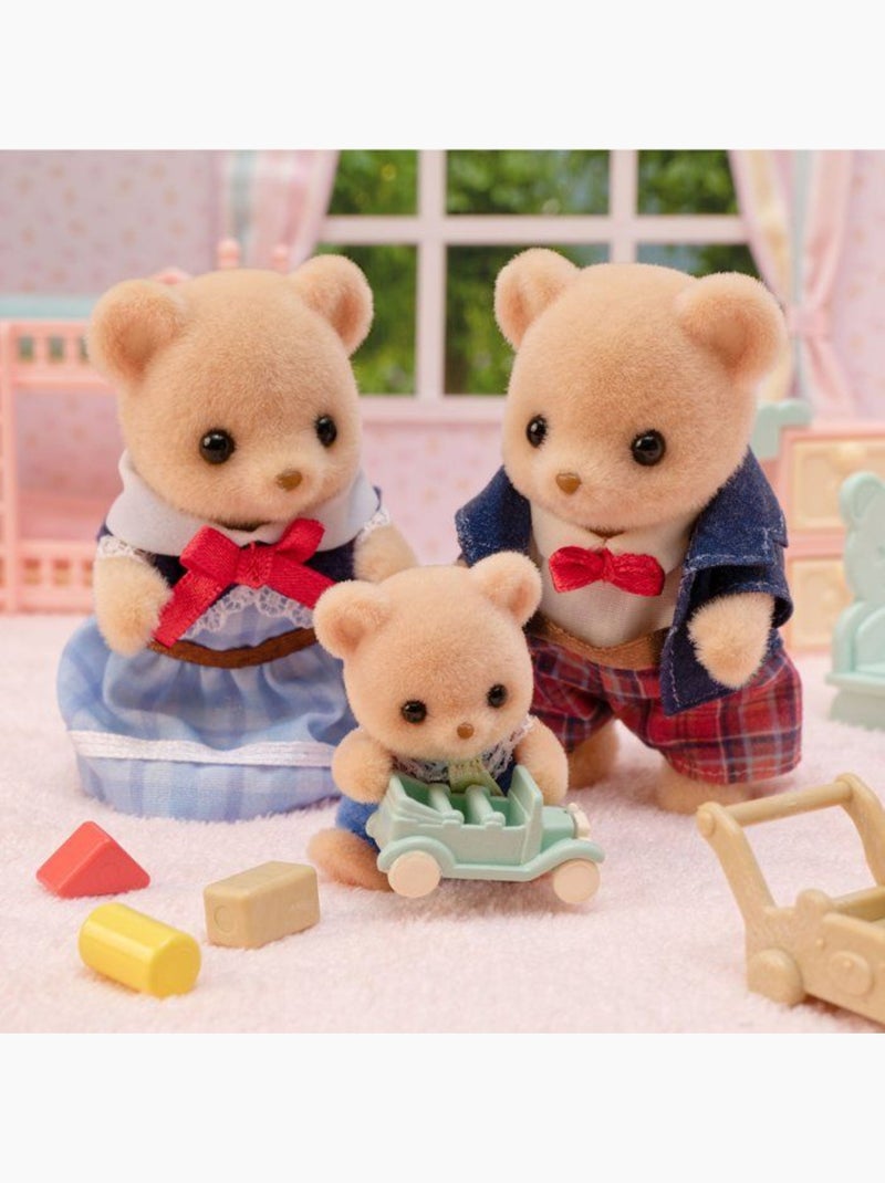 La famille ours biscuit - sylvanian families - 5851 Jaune - Kiabi