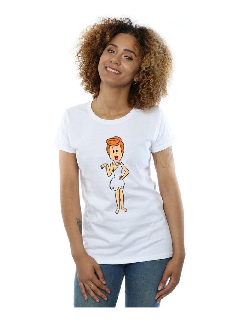 La Famille Pierrafeu - T-shirt Blanc - Kiabi