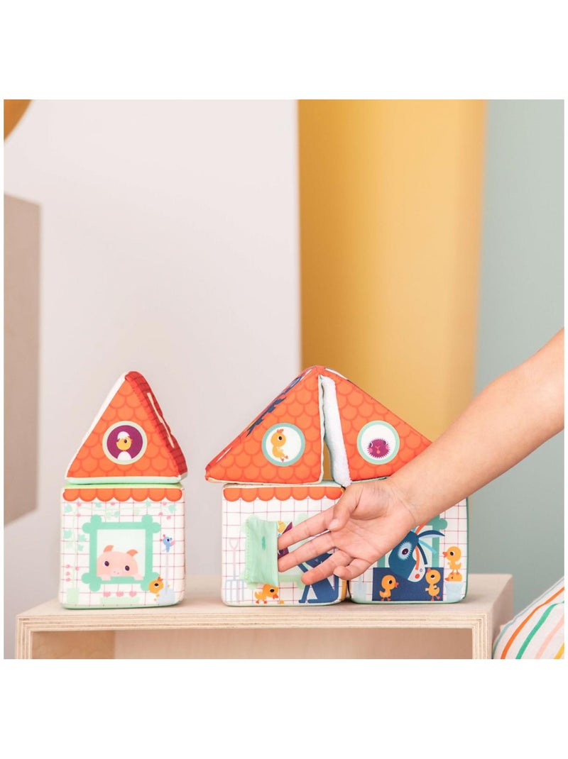 LA FERME CUBES A EMPILER Orange - Kiabi
