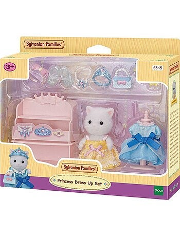 La fille chat persan et sa panoplie de princesse - sylvanian families - 5645