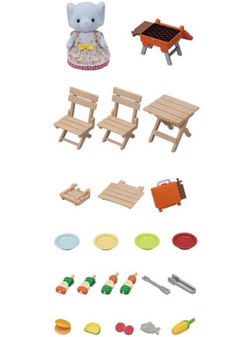 La fille éléphant et son set de pique-nique - Sylvanian Families - 5640 - Kiabi