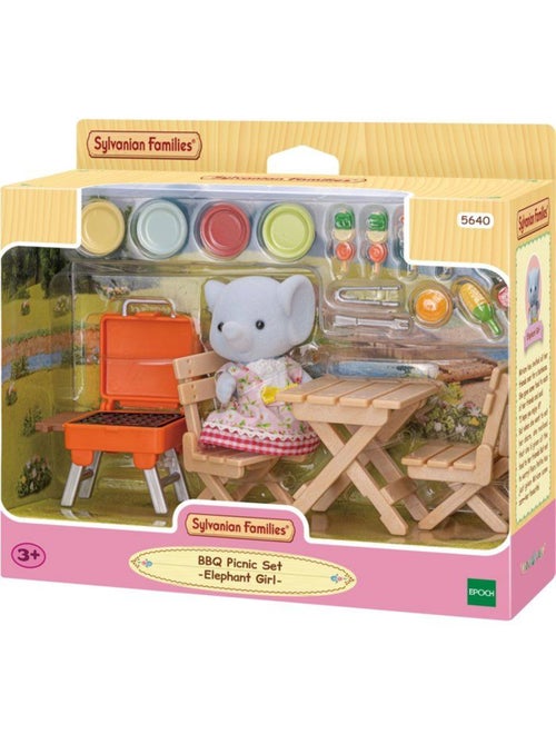 La fille éléphant et son set de pique-nique - Sylvanian Families - 5640 - Kiabi