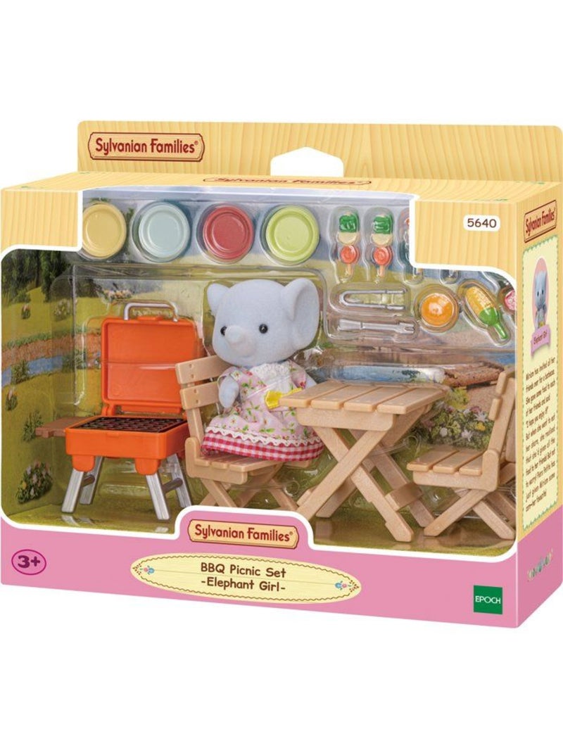 La fille éléphant et son set de pique-nique - Sylvanian Families - 5640 Orange - Kiabi