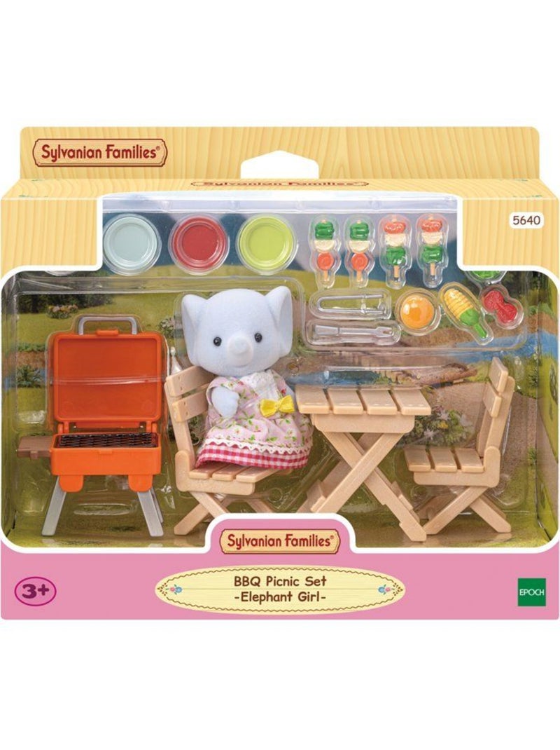 La fille éléphant et son set de pique-nique - Sylvanian Families - 5640 Orange - Kiabi