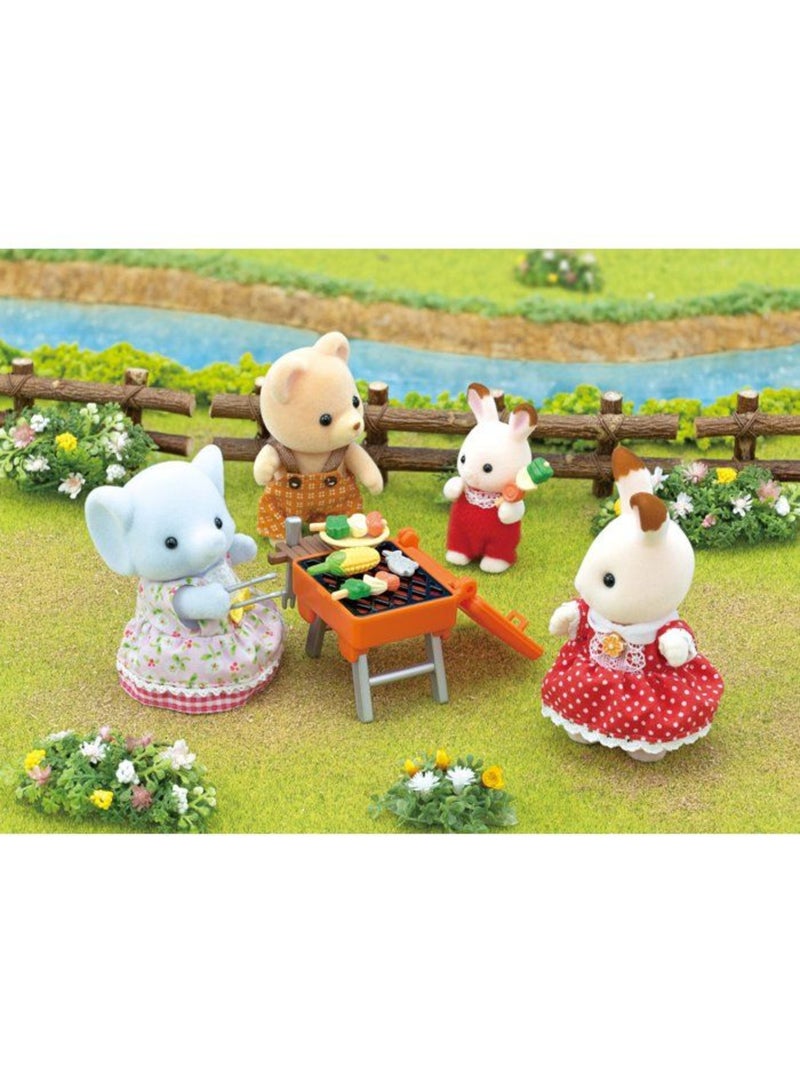 La fille éléphant et son set de pique-nique - Sylvanian Families - 5640 Orange - Kiabi