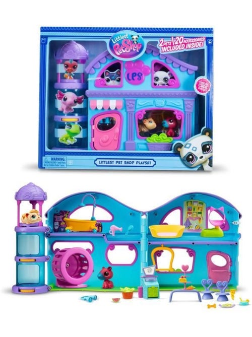 La grande maison - bandai - littlest pet shop avec 3 pets dont 1 exclusif - Kiabi