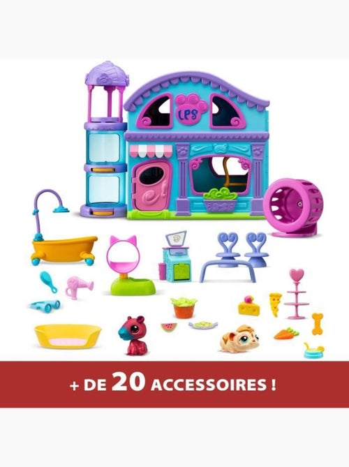 La grande maison - bandai - littlest pet shop avec 3 pets dont 1 exclusif - Kiabi