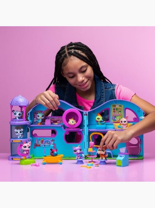 La grande maison - bandai - littlest pet shop avec 3 pets dont 1 exclusif - Kiabi