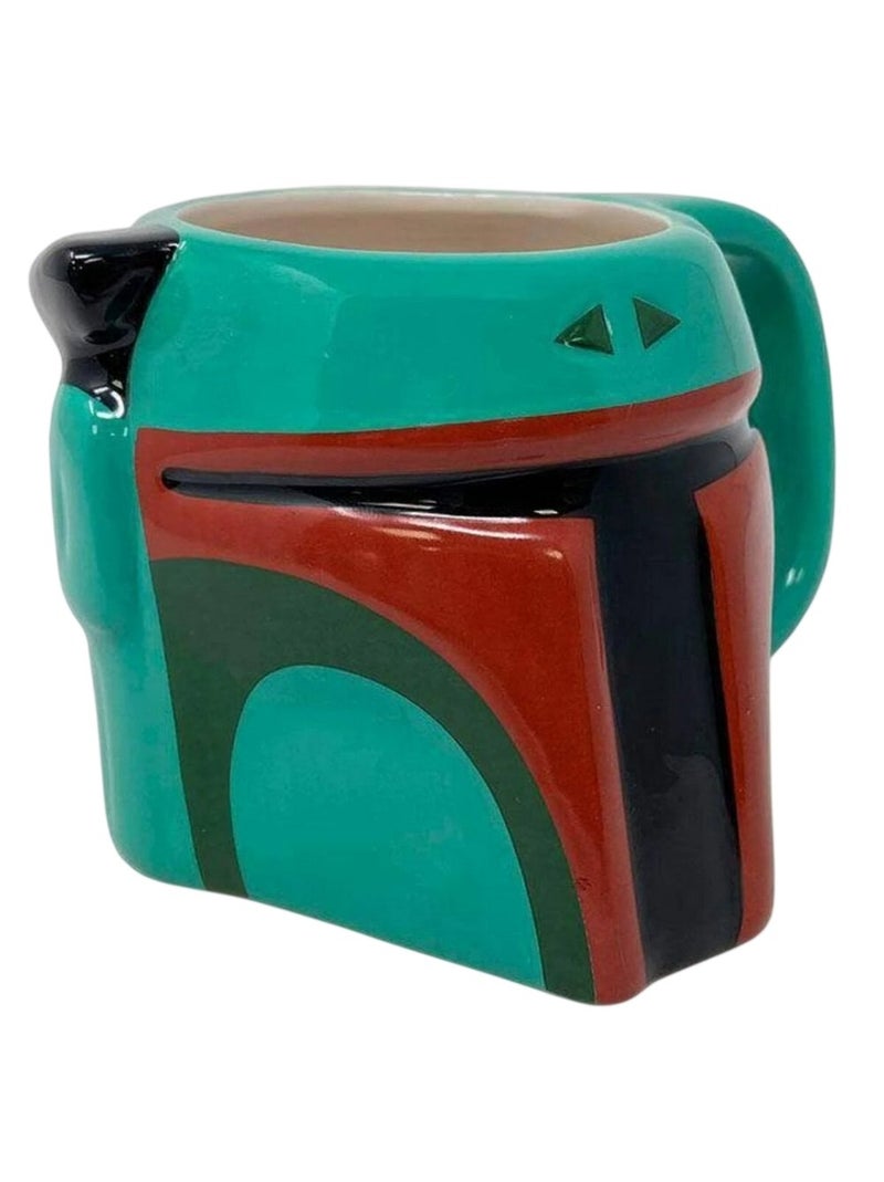 La Guerre des étoiles - Mug motif Boba Fett motif/style Sculté (Boba Fett) Vert/Rouge - Kiabi