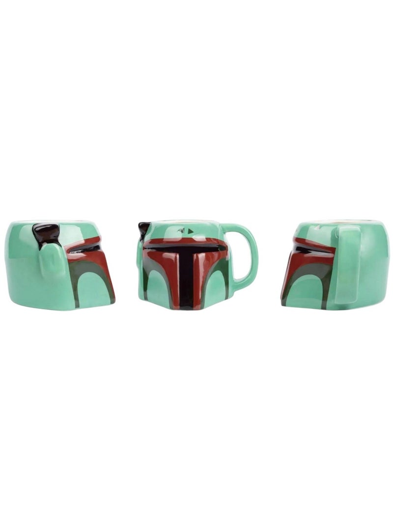 La Guerre des étoiles - Mug motif Boba Fett motif/style Sculté (Boba Fett) Vert/Rouge - Kiabi