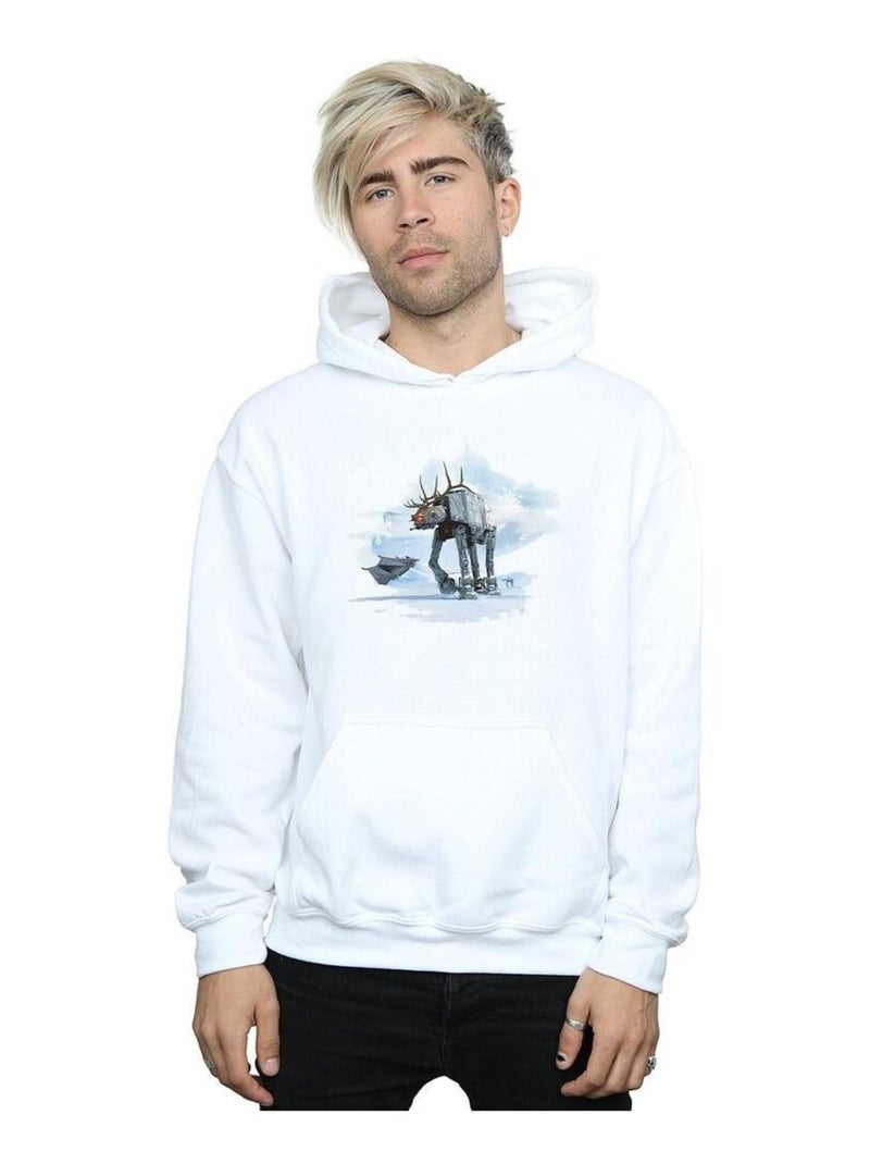La Guerre des étoiles - Sweat à capuche AT-AT Blanc - Kiabi